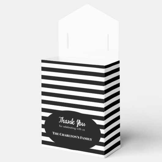 《キリスト教》洗礼式や命名式3セクショカスタムン写真ストライプ フェイバーボックス (オープン)