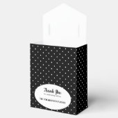 《キリスト教》洗礼式や命名式3セクションカスタムフォト水玉模様 フェイバーボックス (オープン)