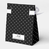 《キリスト教》洗礼式や命名式3セクションカスタムフォト水玉模様 フェイバーボックス (裏面サイド)