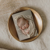 《キリスト教》洗礼式や命名式 | オーバレイ写真男女兼用洗礼 招待状