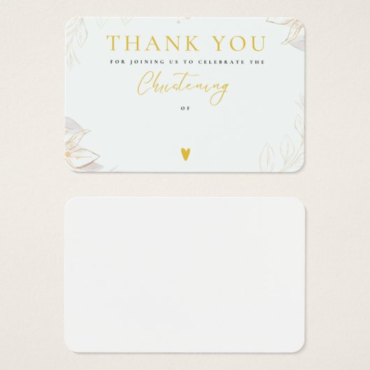 《キリスト教》洗礼式や命名式・カードに参加していただき、ありがとうございます (正面&裏面)