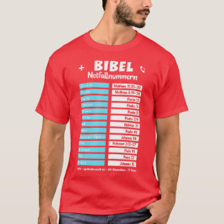《キリスト教》洗礼式や命名式・クリスのための緊急のバイブルおもしろいバース Tシャツ