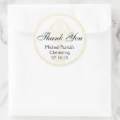 《キリスト教》洗礼式や命名式、シャワーまたは第1コミュニオンシール ラウンドシール (バッグ)