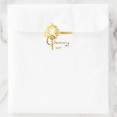 《キリスト教》洗礼式や命名式!ステッカスタマイズク ラウンドシール (バッグ)