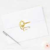 《キリスト教》洗礼式や命名式!ステッカスタマイズク ラウンドシール (封筒)