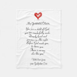 《キリスト教》洗礼式や命名式/バプスティムは神の子に贈る フリースブランケット