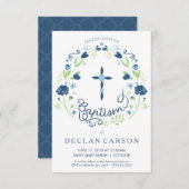 《キリスト教》洗礼式や命名式、バプテスマ招待状ボーイズ招待状カード 招待状