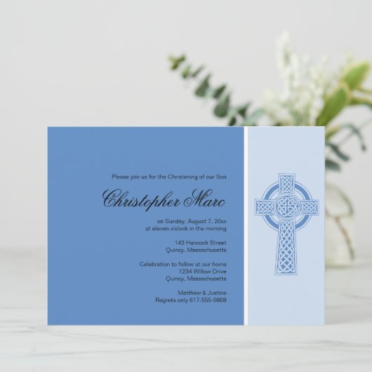 《キリスト教》洗礼式や命名式/バプテスマ招待状 – パーソナライズ 招待状 (スタンド正面)