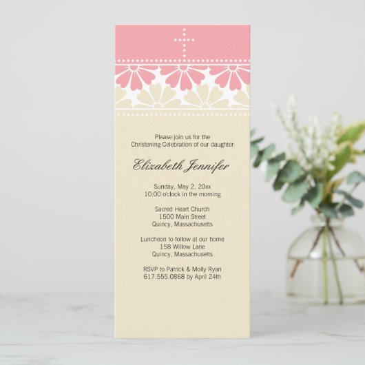 《キリスト教》洗礼式や命名式/バプテスマ招待状 – パーソナライズ 招待状 (スタンド正面)