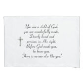 《キリスト教》洗礼式や命名式，バプテスマ，共産主義の贈り物，ゴッドチャイルド， 枕カバー (正面)