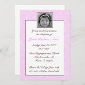 《キリスト教》洗礼式や命名式 招待状 (正面/裏面)