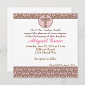 《キリスト教》洗礼式や命名式/洗礼招待状 招待状 (正面/裏面)