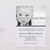 《キリスト教》洗礼式や命名式/洗礼/奉仕写真招待状 招待状 (正面/裏面)