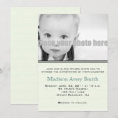 《キリスト教》洗礼式や命名式/洗礼/奉仕写真招待状 招待状 (正面/裏面)