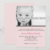 《キリスト教》洗礼式や命名式/洗礼/奉仕写真招待状 招待状 (正面/裏面)