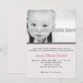 《キリスト教》洗礼式や命名式/洗礼/奉仕写真招待状 招待状 (正面/裏面)