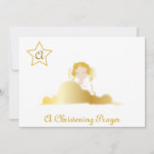 《キリスト教》洗礼式や命名式·祈りの言葉·モノグラム·招待状-Cust 招待状 (正面)