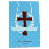 《キリスト教》洗礼式や命名式*背景色の選択 ミディアムペーパーバッグ (正面)