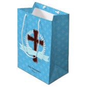 《キリスト教》洗礼式や命名式*背景色の選択 ミディアムペーパーバッグ (正面アングル)