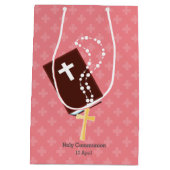 《キリスト教》洗礼式や命名式*背景色の選択 ミディアムペーパーバッグ (裏面)