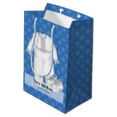 《キリスト教》洗礼式や命名式*背景色の選択 ミディアムペーパーバッグ (裏面アングル)