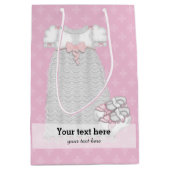 《キリスト教》洗礼式や命名式*背景色の選択 ミディアムペーパーバッグ (正面)