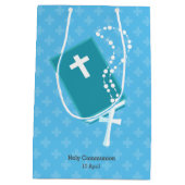 《キリスト教》洗礼式や命名式*背景色の選択 ミディアムペーパーバッグ (裏面)