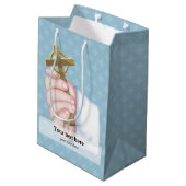 《キリスト教》洗礼式や命名式*背景色の選択 ミディアムペーパーバッグ (裏面アングル)