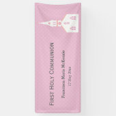 《キリスト教》洗礼式や命名式*背景色の選択 横断幕 (縦)