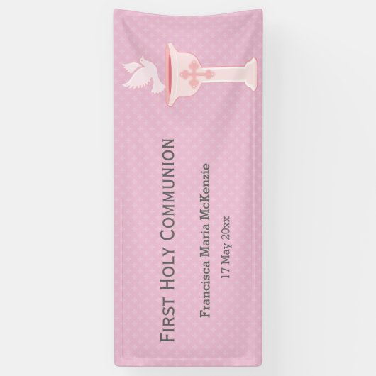 《キリスト教》洗礼式や命名式*背景色の選択 横断幕 (縦)