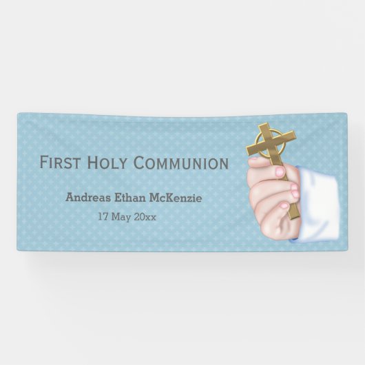 《キリスト教》洗礼式や命名式*背景色の選択 横断幕 (横)