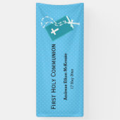 《キリスト教》洗礼式や命名式*背景色の選択 横断幕 (縦)