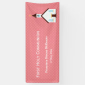 《キリスト教》洗礼式や命名式*背景色の選択 横断幕 (縦)