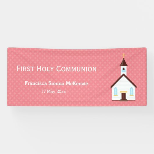 《キリスト教》洗礼式や命名式*背景色の選択 横断幕 (横)