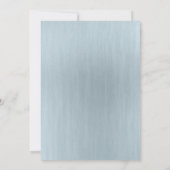 《キリスト教》洗礼式や命名式 | Boy DoveとCross Blue Water color 招待状 (裏面)