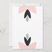 キリスト教 現代風 ピンク 詩篇46:10 Ladies ランチョン 招待状 (裏面)