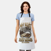 キリスト教 私の過去についてイエス様が不起訴処分としたTシャツ エプロン (着用した状態)