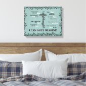 キリスト教 私は想像しかできない クロス 歌詞 葉 キャンバスプリント (インサイチュ (寝室))