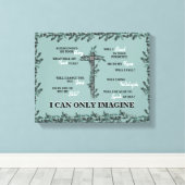 キリスト教 私は想像しかできない クロス 歌詞 葉 キャンバスプリント (インサイチュ (ウッドフロア))