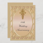 キリスト教 結婚記念日パーティー招待状 招待状 (正面/裏面)