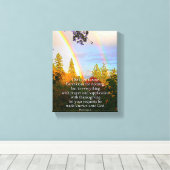 キリスト教 聖書の詩篇 虹 キャンバスプリント (インサイチュ (ウッドフロア))