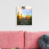 キリスト教 聖書の詩篇 虹 キャンバスプリント (インサイチュ (リビング))