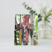 キリスト教 赤十字祝福 イエス ポストカード (スタンド正面)