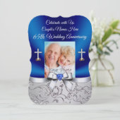 キリスト教 65周年結婚記念日 招待状 招待状 (スタンド正面)