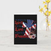 キリスト教 4th Of July 自由 どこで 主 の 精神 は カード (黄色い花)