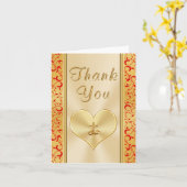 キリスト教　50周年結婚記念日　感謝のメッセージ カード (黄色い花)