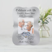 キリスト教 60周年 結婚記念日 招待状 (スタンド正面)