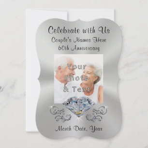 キリスト教 60周年 結婚記念日 招待状