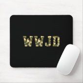キリスト教 WWJD カモフラージュ 軍用 ハンティング 信仰 マウスパッド (マウス)