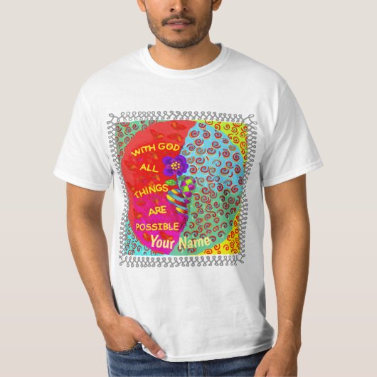 キリスト教Tシャツ 神の力 Tシャツ (正面)